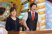 「クイズ!? 正解は出さないで」MCの水卜麻美アナウンサーと今田耕司。(c)日本テレビ