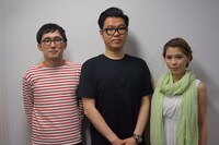 舞台挨拶に登壇したシソンヌとあさ実。