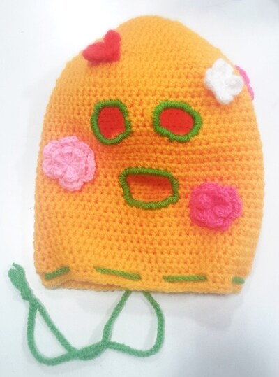 アイパー滝沢の受賞作品「巾着にもなる目出し帽」。