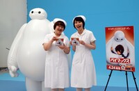 CM撮影に臨んだハリセンボン。