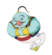 「それいけ！アンパンマン ミージャと魔法のランプ」でナイツ塙が声優を務めたランプの精霊。(c)やなせたかし／フレーベル館・TMS・NTV (c)やなせたかし／アンパンマン製作委員会2015