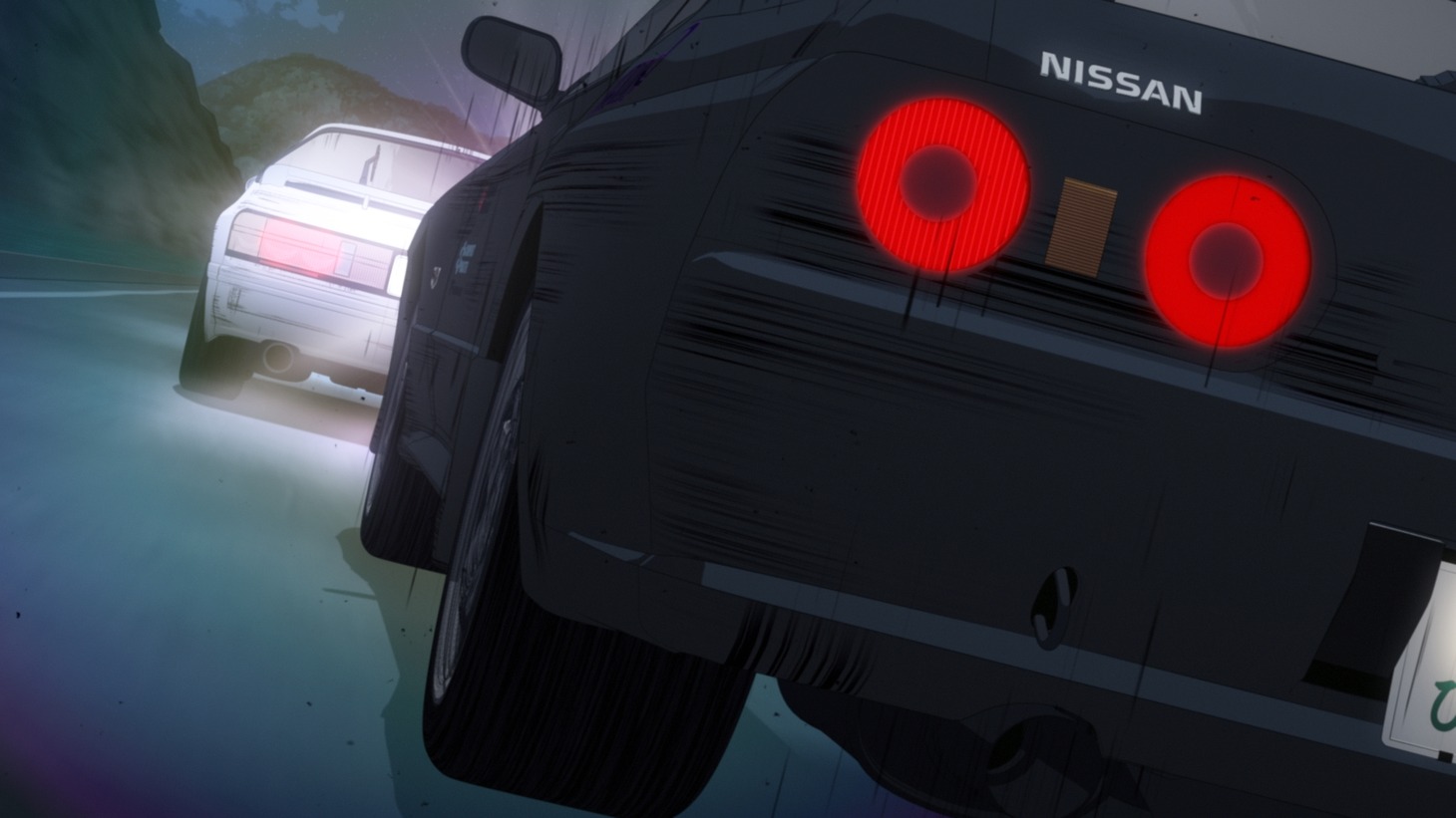 「新劇場版『頭文字D』Legend2 –闘走-」のワンカット。(c)しげの秀一/講談社・2015新劇場版「頭文字D」L2製作委員会