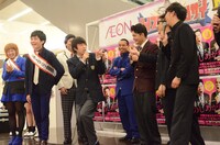 「ハイスクールマンザイ2015 ～H-1甲子園～」開催発表記者会見の様子。