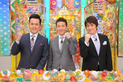 （左から）くりぃむしちゅー、林修。(c)テレビ朝日