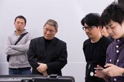 CM撮影現場の様子。