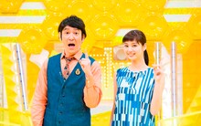 （左から）ココリコ田中、新川優愛。(c)メ～テレ