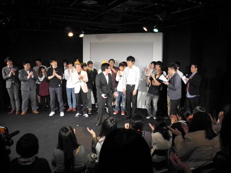 結果発表の瞬間。