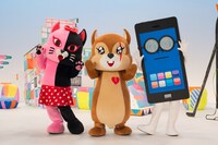 「ワラッチャオ！」のキャラクターたち。 (c)GUGI・NHK・NEP​​