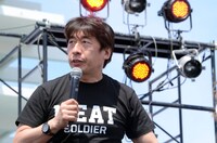 肉を語るジモン。