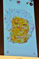 「UTme!」で陣内智則が加工した自身のオカンの似顔絵。