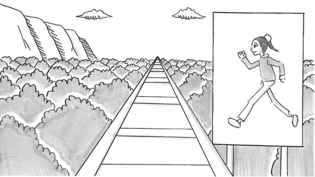 「SLIDE（滑走）」のワンシーン。