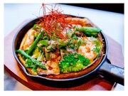 公開収録で調理された「グリーン野菜とエビマヨダッチベイビー」。(c)テレビ朝日