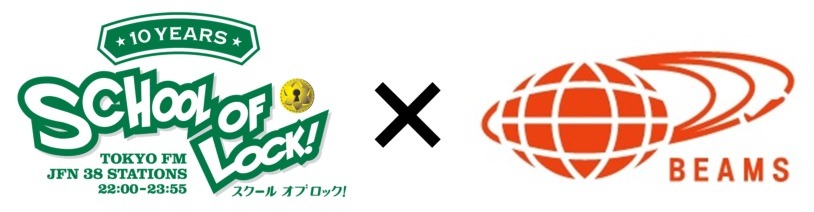 「SCHOOL OF LOCK!」と「BEAMS」のロゴ。