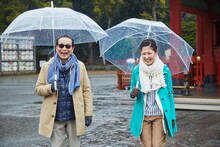 左から、「ブラタモリ」で鎌倉を訪れたタモリと桑子真帆（NHKアナウンサー）。