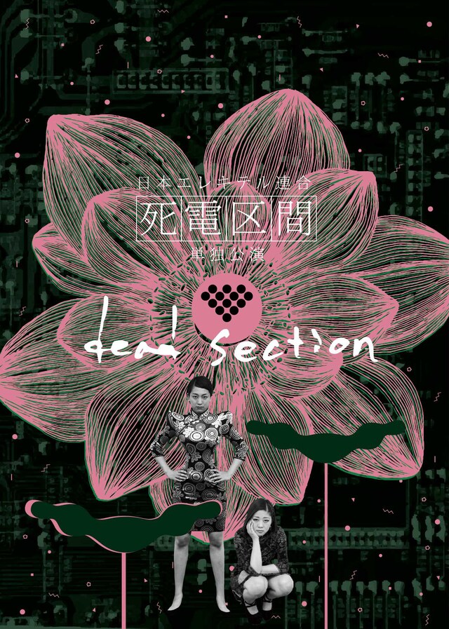 「日本エレキテル連合単独公演II『死電区間』」チラシ