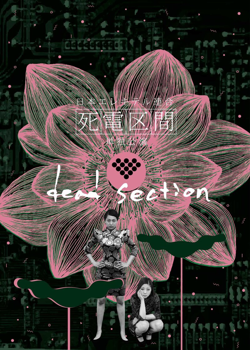 「日本エレキテル連合単独公演II『死電区間』」チラシ