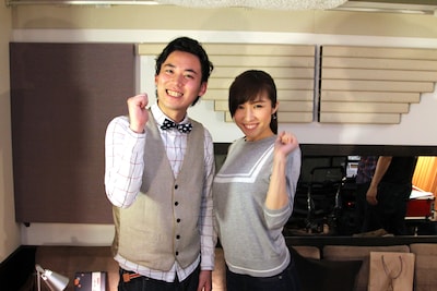 クマムシ佐藤（左）とGILLE（右）。