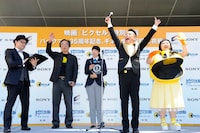 映画「ピクセル」のPRイベントの様子。