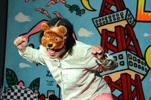 「クマさん応援大会」を展開する永野。