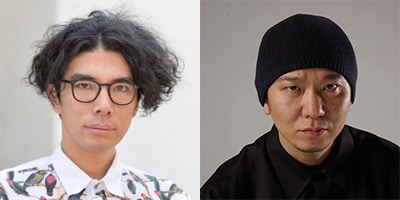 左が片桐仁。右が天明屋尚(photo by MATSUKAGE Hiroyuki)