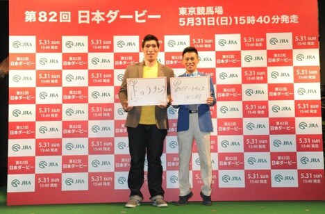 左から、篠原信一、柳沢慎吾。