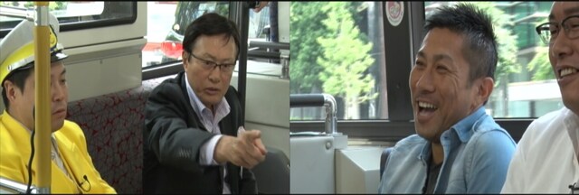「タカアンドトシの道路バラエティー!? バスドラ」のワンシーン。(c)テレビ朝日