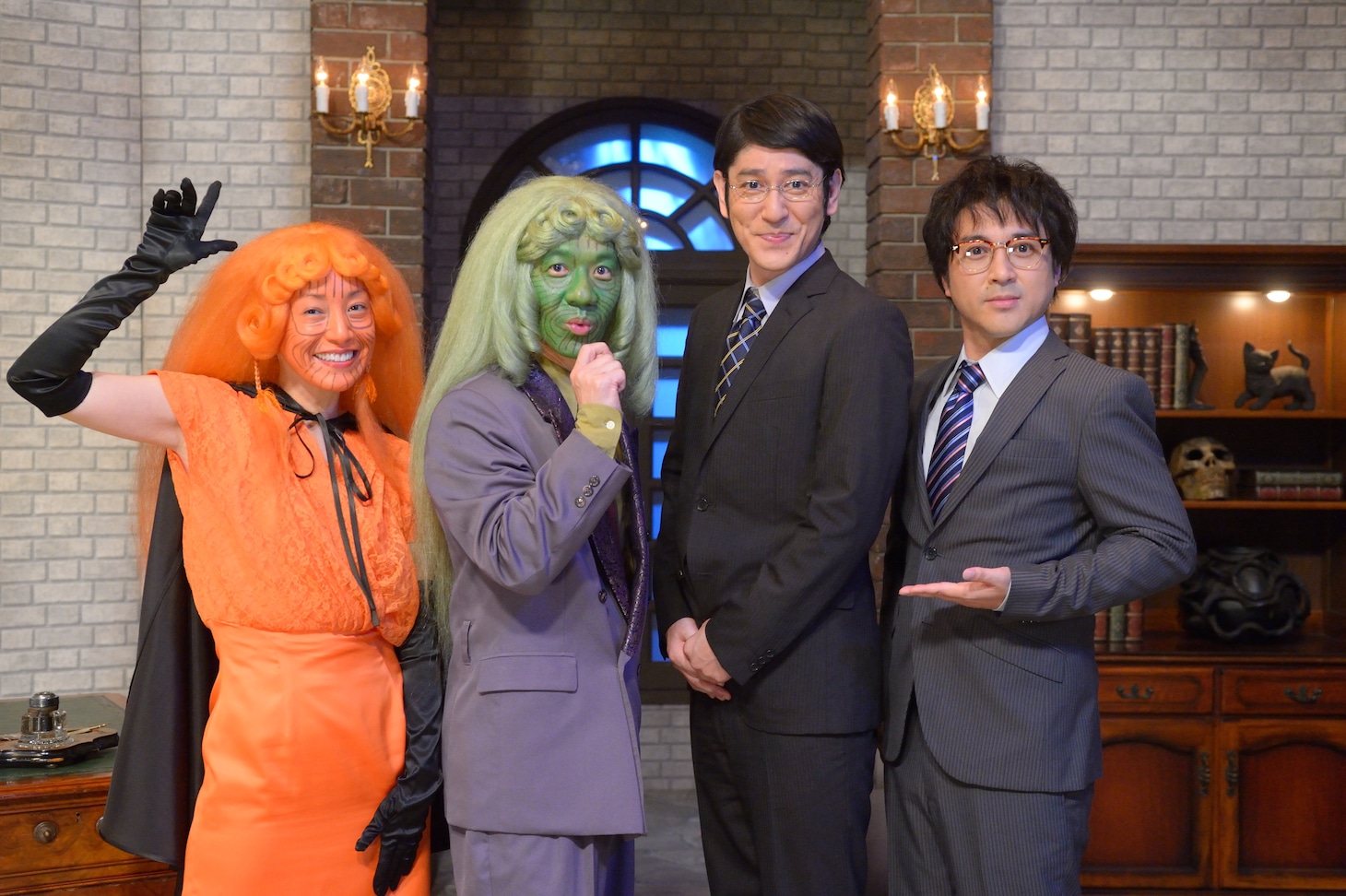 コント「宇宙人総理」出演者 (c)NHK
