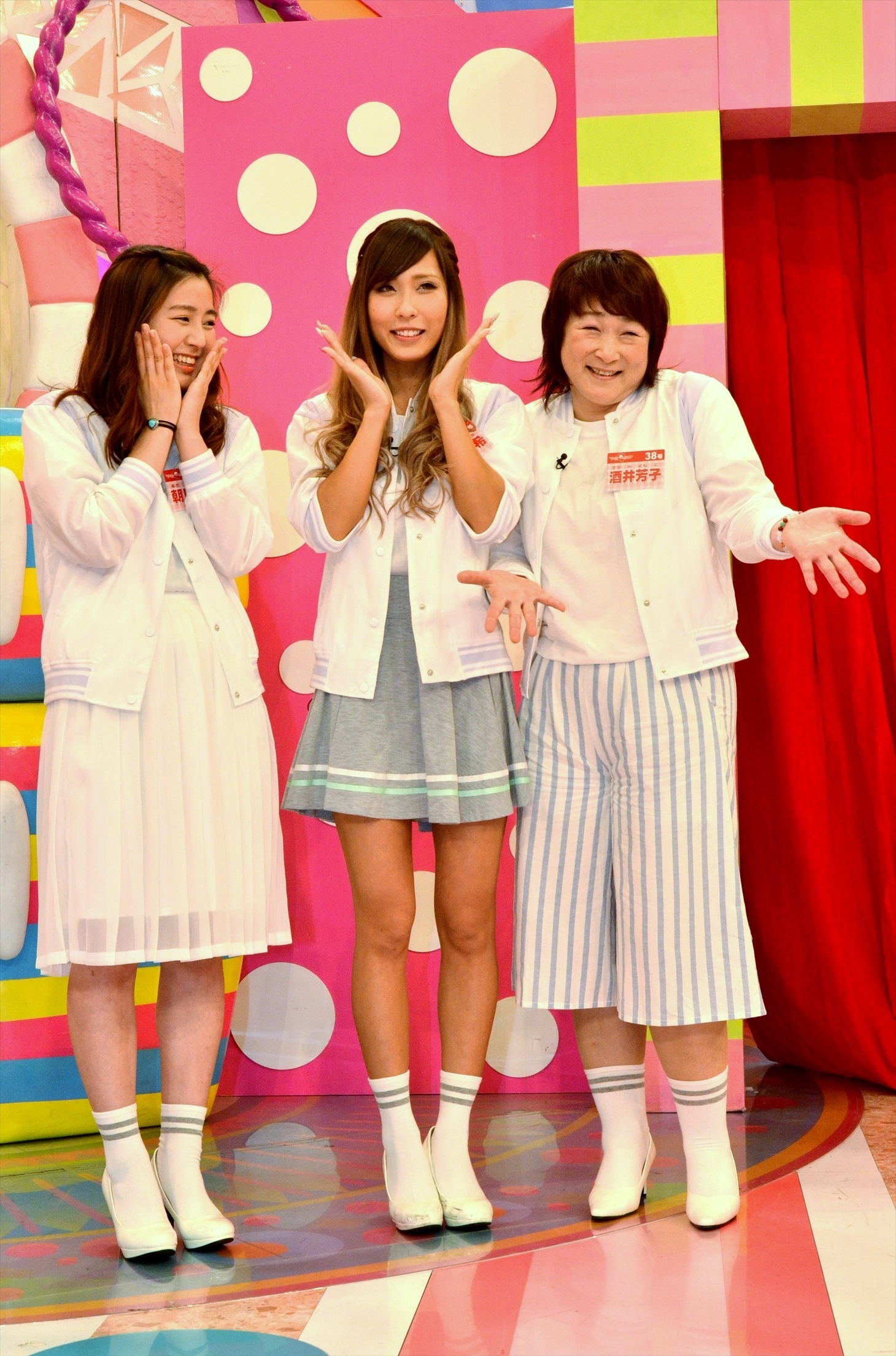アイドリング!!!7期生の（左から）朝日るな、橋本夏希、酒井芳子。