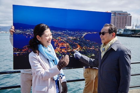 「ブラタモリ #8『函館の夜景』」のワンシーン。(c)NHK