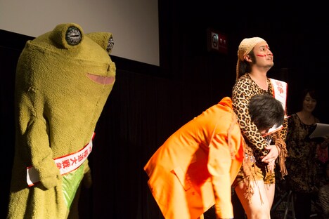 映画「極道大戦争」イベントの様子。