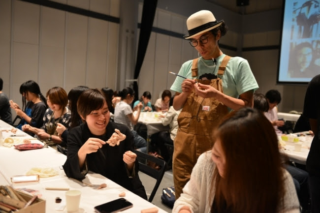 片桐が行った特別授業の様子。