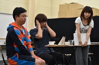 公開舞台稽古の様子。