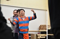 公開舞台稽古の様子。