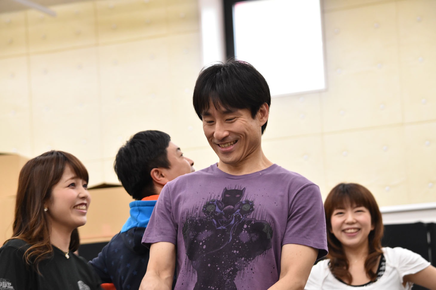 公開舞台稽古の様子。