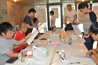 「円山町再開発」稽古の様子。