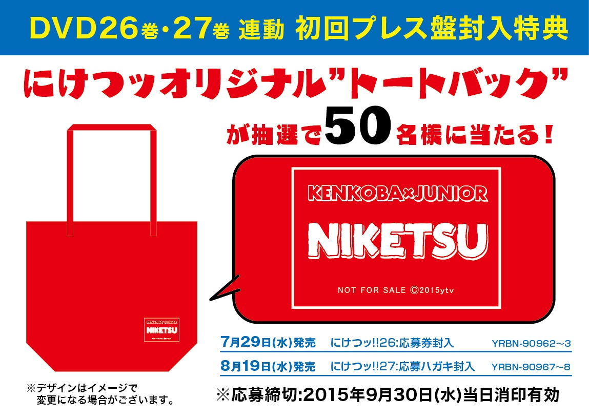 DVD初回版購入者限定特典のオリジナルトートバッグ。