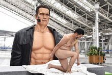 イベントに出席したとにかく明るい安村。 (c)2015 Paramount Pictures. All Rights Reserved.