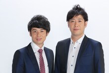 ゆったり感。右が結婚を発表した中村、左が相方の江崎。