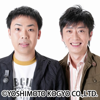 フットボールアワー。右が後藤、左が相方の岩尾。