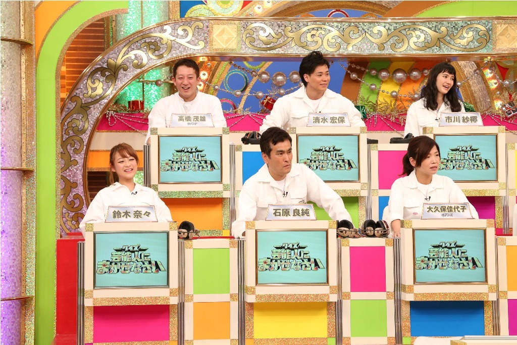 プレッシャーと戦いながらクイズに答える「賞品守るンジャー」たち。(c)関西テレビ
