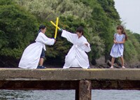 「なつやすみの巨匠」（能古島写真提供：福岡市 / Photo Fumio Hashimoto）