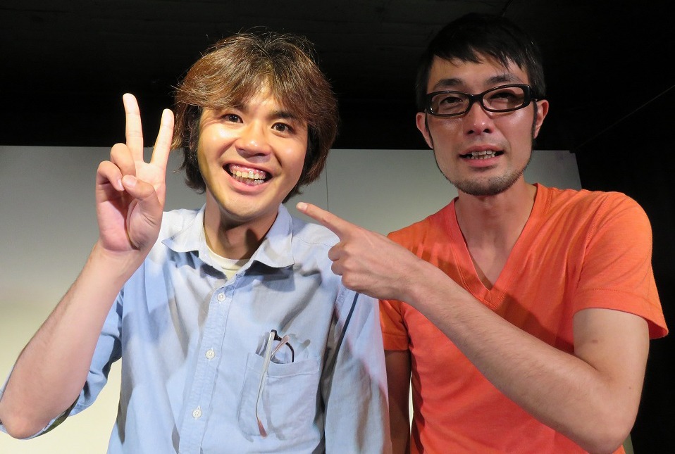 スパローズの森田（左）と大和（右）。