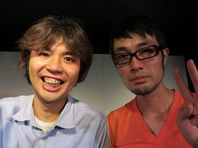 スパローズの森田（左）と大和（右）。