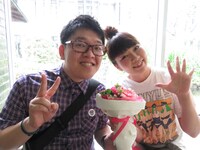 トンファー山西とタカダ・コーポレーション大貫（左から）。