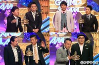 （上段左から）爆笑問題、ますだおかだ、（下段左から）笑い飯、矢野・兵動。(c)フジテレビ