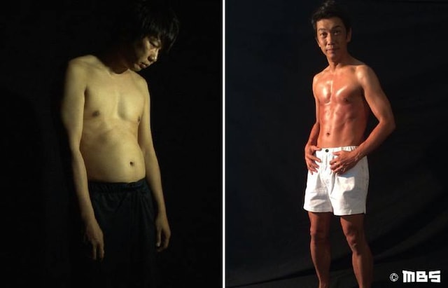 「ライザップ」で肉体改造に成功したTKO木本。