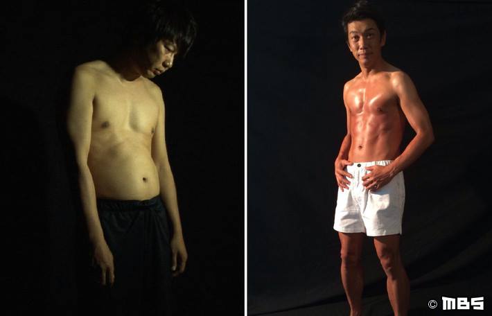 「ライザップ」で肉体改造に成功したTKO木本。