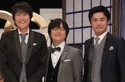「オモクリ監督」にレギュラー監督として出演する(左から)千原ジュニア、バカリズム、劇団ひとり。(c)フジテレビ