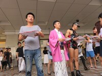 左からレギュラー西川、天津・木村、レイザーラモンHG。