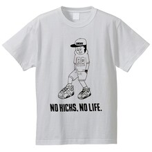 レイザーラモンRG主催「スニーカー同好会」とタワーレコードによる「NO KICKS, NO LIFE.グッズ」のTシャツ（WHITE）のイメージ。(c)YOSHIMOTO KOGYO